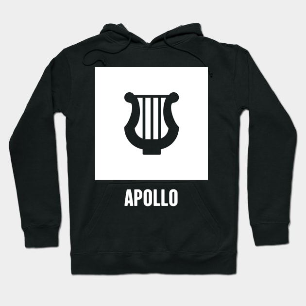 Apollo | Greek Mythology God Symbol Hoodie by MeatMan